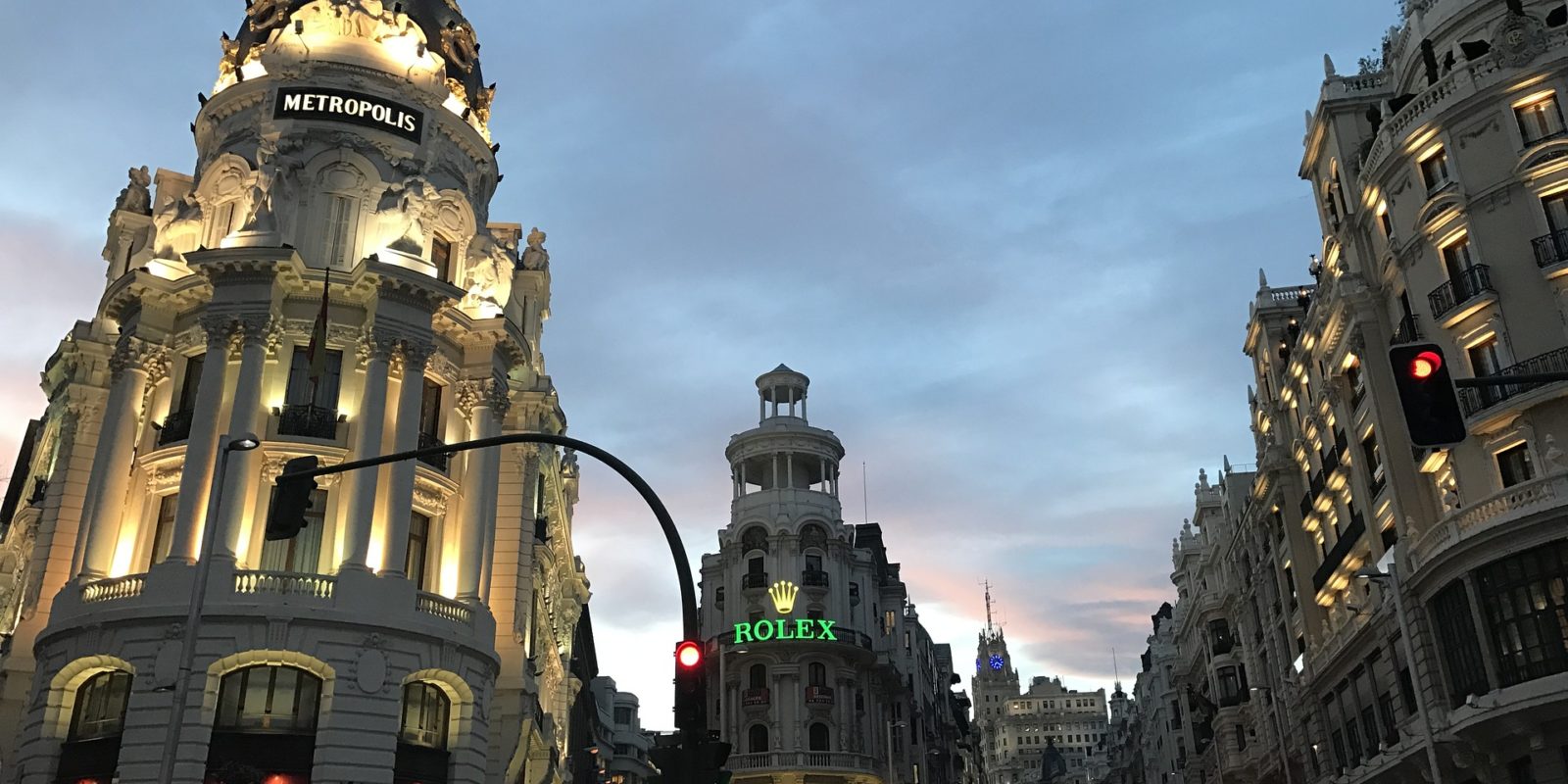Gran Via Street in Madrid, SPAIN