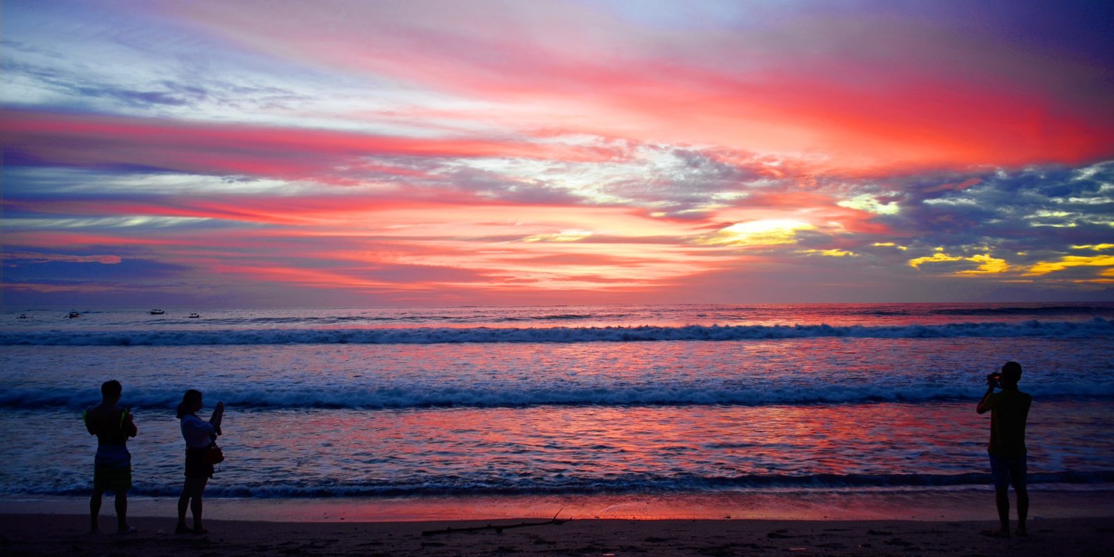 Sunset at Kuta Beach, Bali, Indonesia