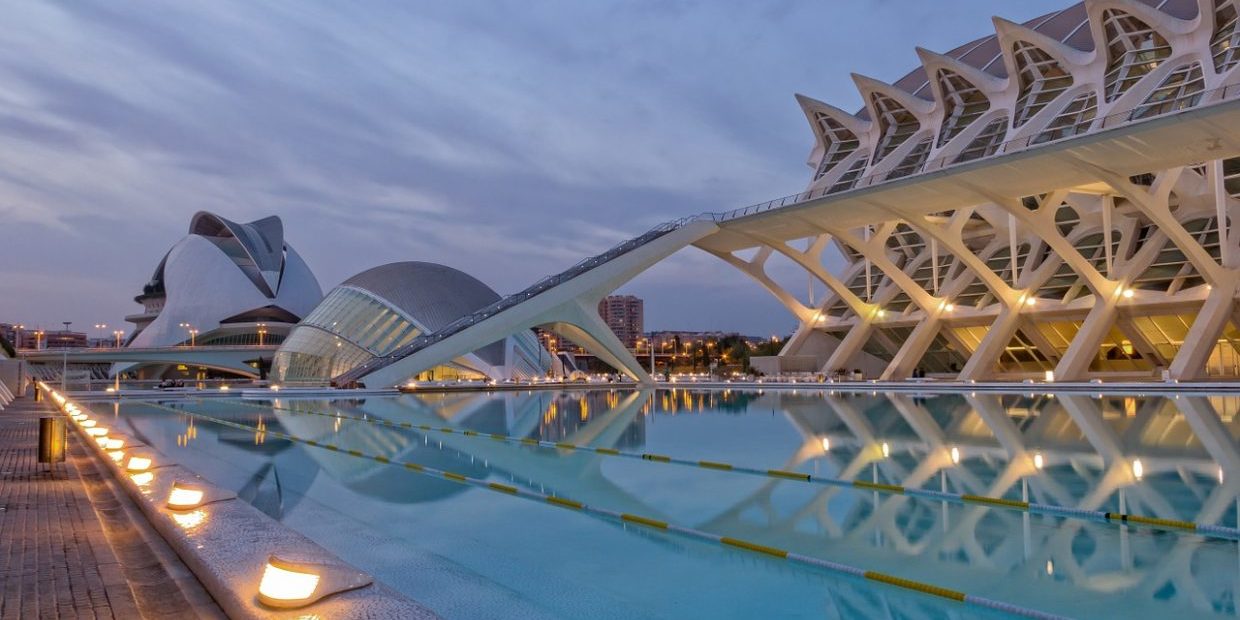 City of Arts & Sciences, Santiago Calatrava architecture, Valencia, Spain