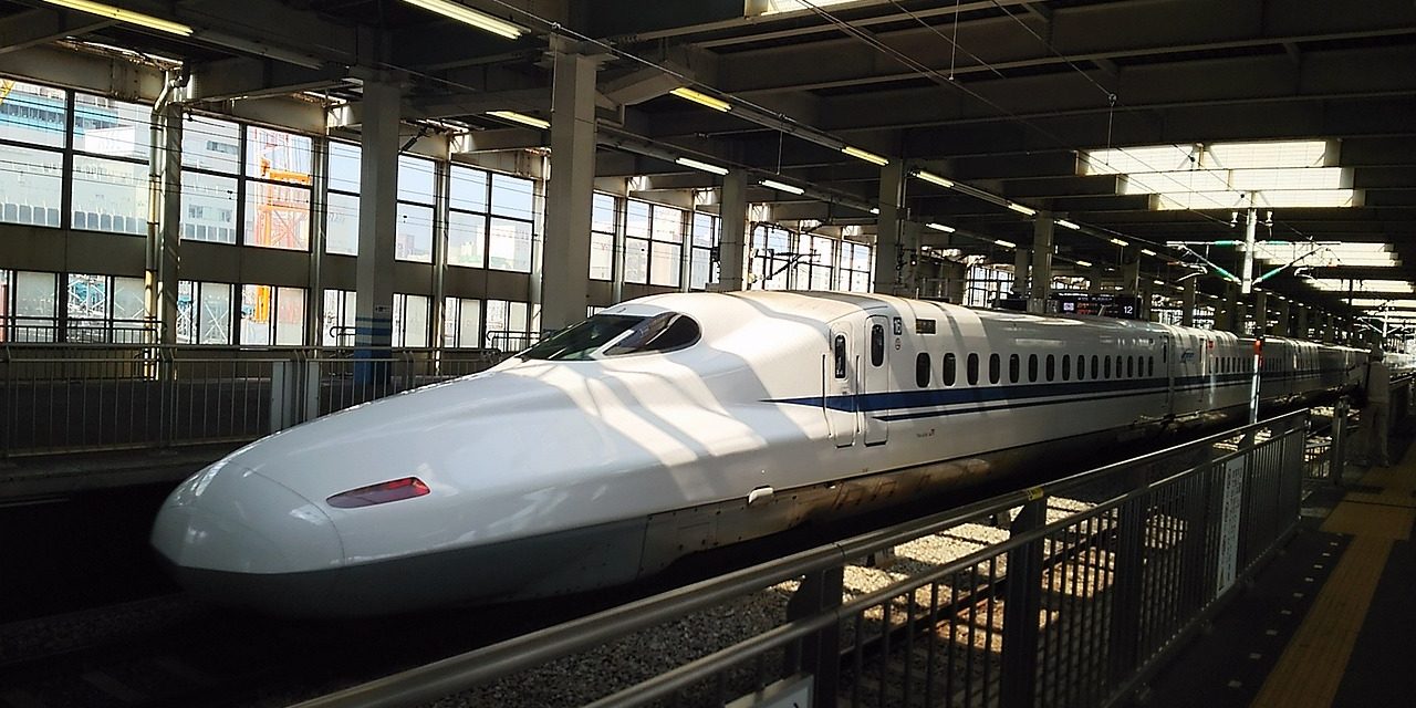 Bullet train, Hiroshima, Japan