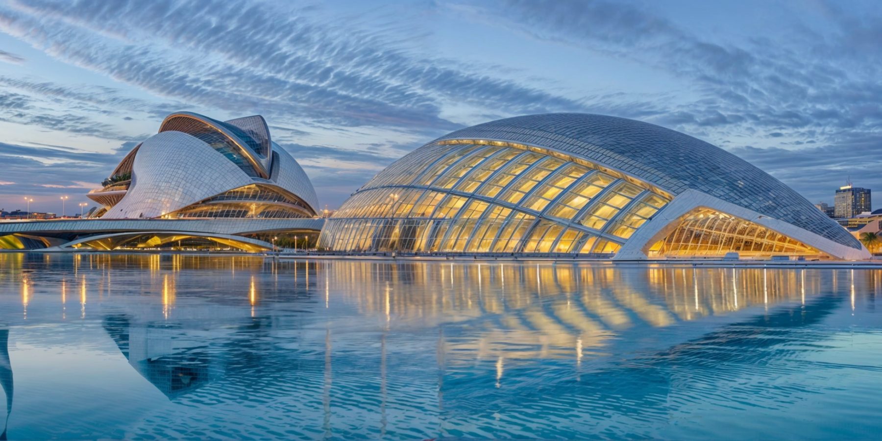 Santiago Calatrava Structures Hemisfèric Movie Theatre, Valencia, SPAIN